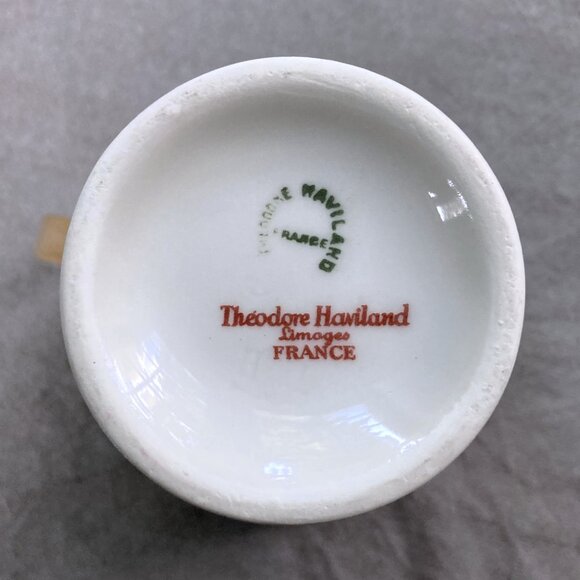 RARE "Troy" Upright Creamer, Theodore Haviland Limoges France, Gold Trim. EUC - Picture 9 of 12